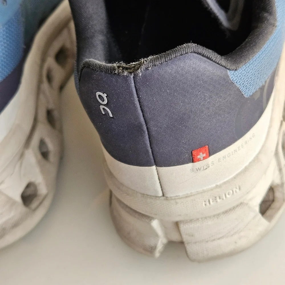 On Cloudmonster Running Shoes Women 9.5‎ Blue Dust Vapor CloudTec